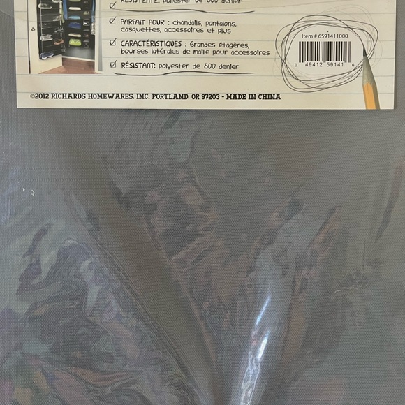 6 shelf hanging closet organizer - Picture 2 of 3